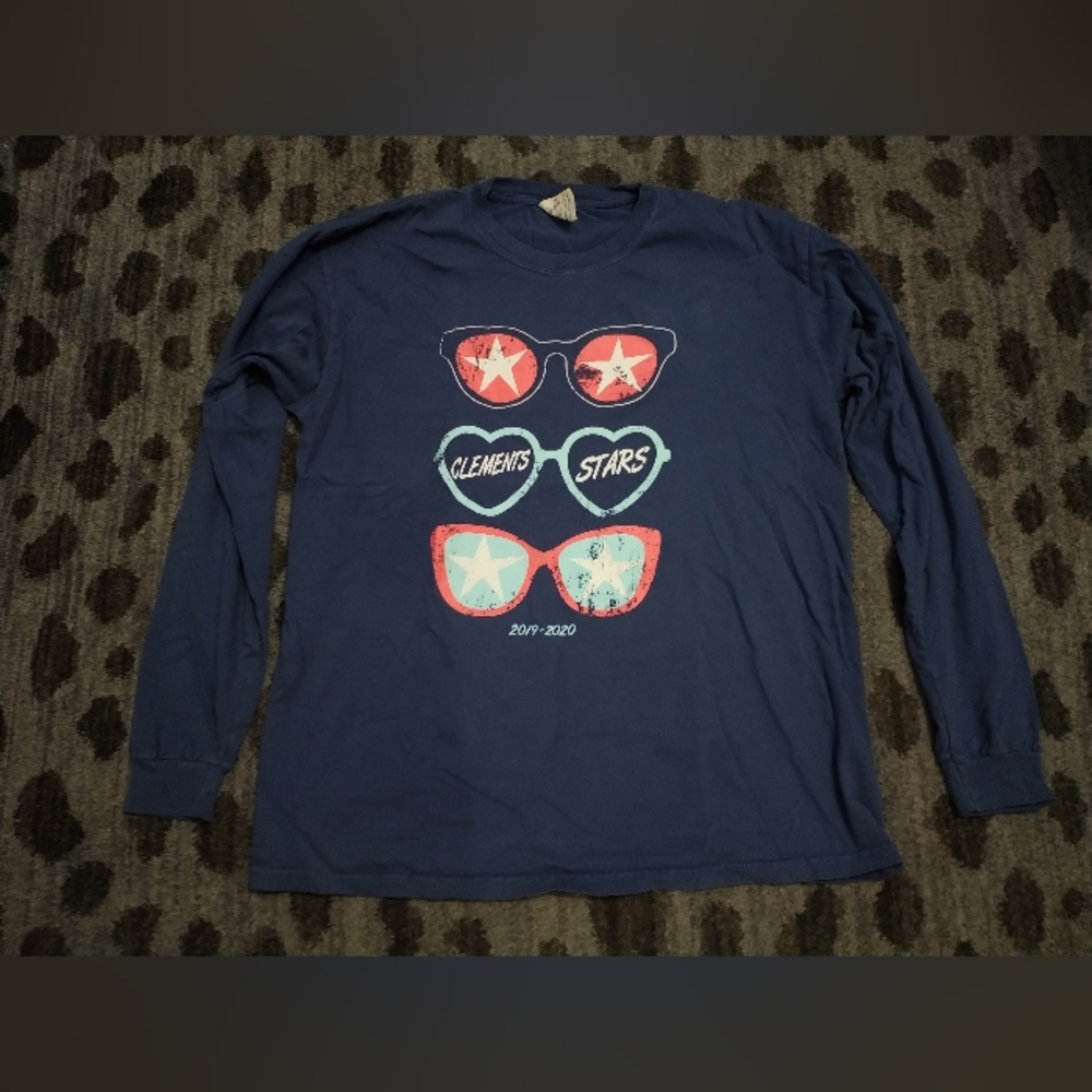 Sunglasses Graphic Long Sleeve Top sz L